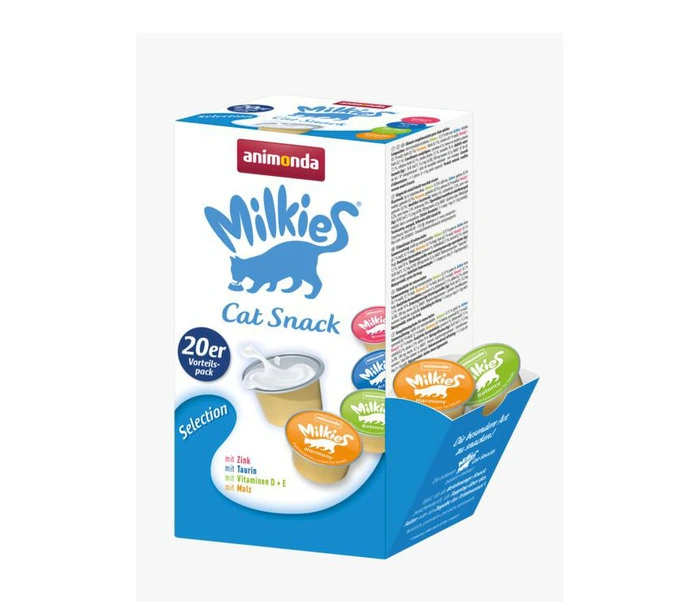 Animonda 【1盒20杯】Milkies 迷你杯裝寵物牛奶(混合口味) 300g