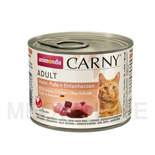 Animonda 成貓系列 | 雞+火雞+鴨心 200g