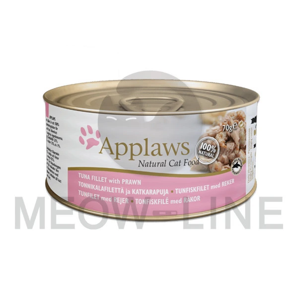 Applaws 貓罐頭 - 吞拿魚+蝦 70g