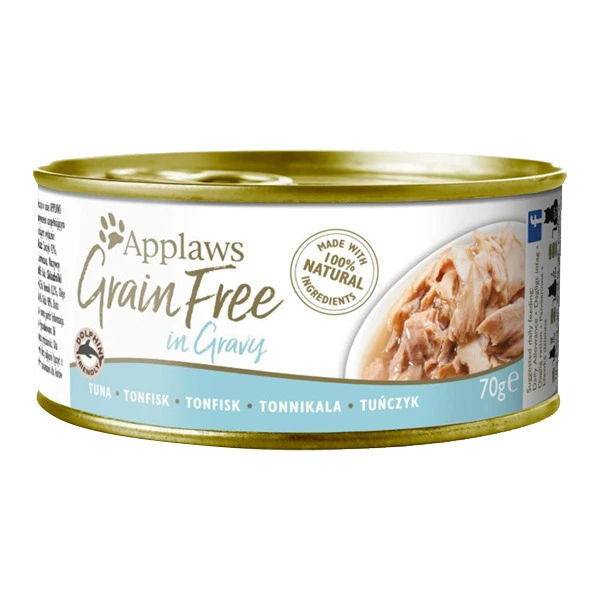 Applaws 【無穀物肉湯系列】吞拿魚貓罐頭 70g