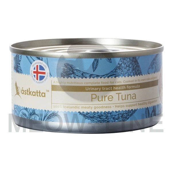 Astkatta 【無卡拉膠】【低磷】白鰹吞拿魚肉泌尿系統友善配方貓罐頭(泌尿系統友善)(深藍) 170g