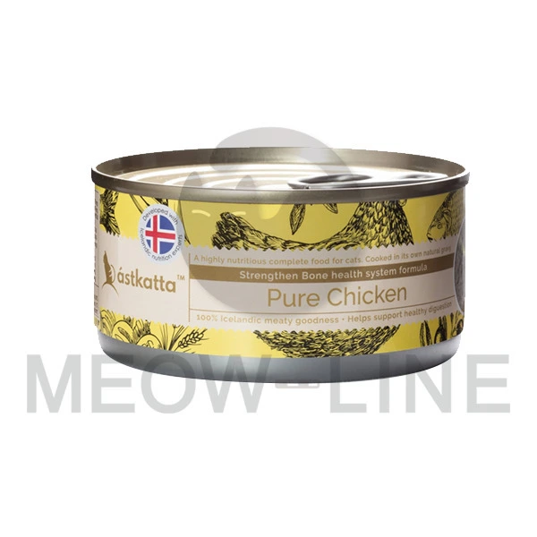 Astkatta 【無卡拉膠】【低磷】野生走地雞貓罐頭(強化關節配方)(深黃) 170g