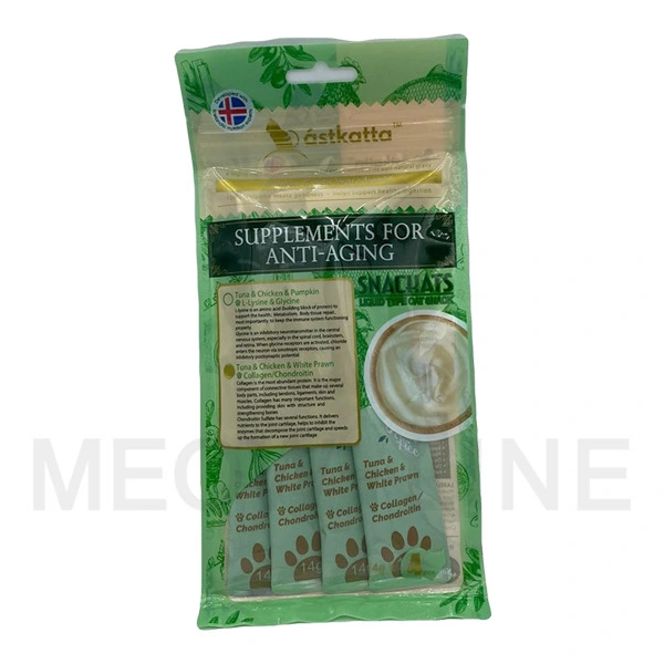 Astkatta 【保健肉泥小食】吞拿走地雞白蝦醬(長壽配方) 14g x 4