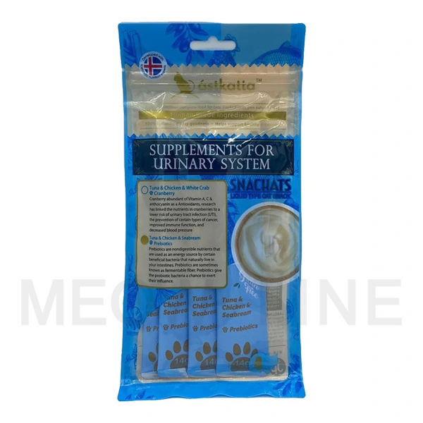 Astkatta 【保健肉泥小食】吞拿走地雞海鱸醬(泌尿系統配方) 14g x 4