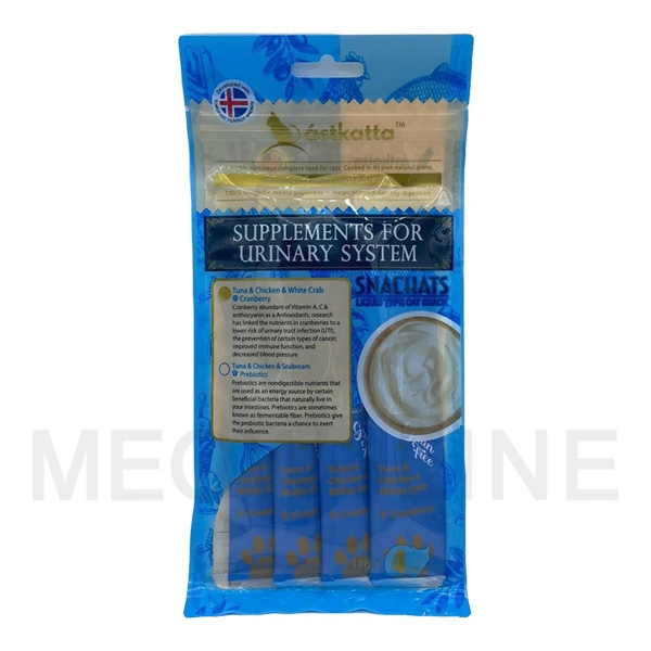 Astkatta 【保健肉泥小食】吞拿走地雞蟹肉醬(泌尿系統配方) 14g x 4