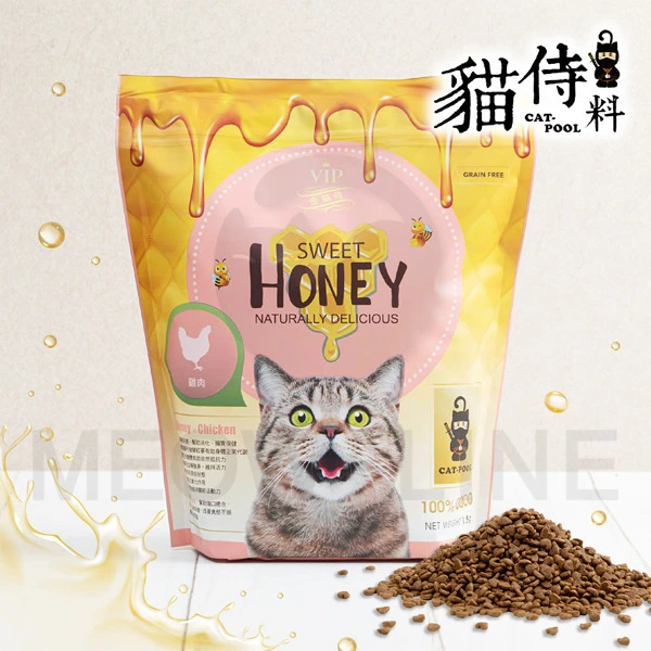 Catpool貓侍 金貓侍(雞肉+蜂蜜+發酵紅蔘+黑酵母)天然無穀貓糧 1.5kg