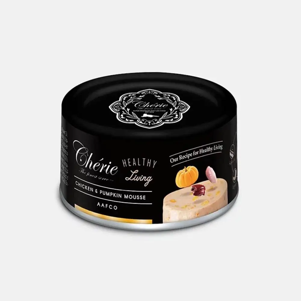 Cherie法麗 慕絲主食罐(雞肉+南瓜)80g