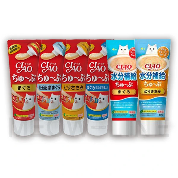 Ciao 【隨機口味】牙膏包裝貓糊 x 4
