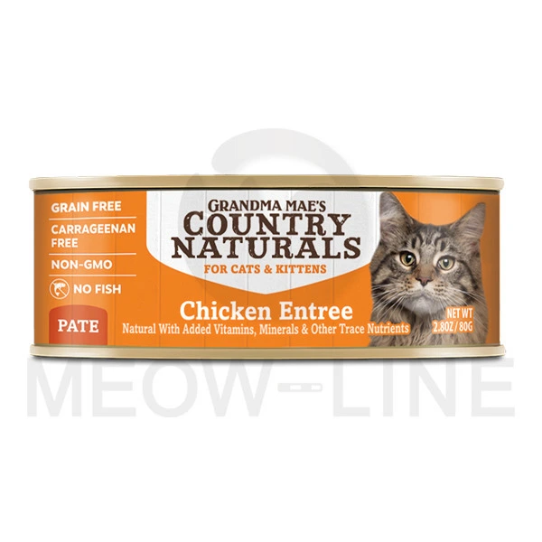 Country Naturals 走地雞 肉泥配方 貓罐頭 2.8oz