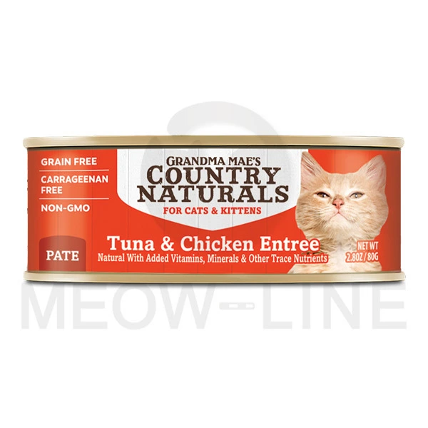 Country Naturals 吞拿魚走地雞 肉泥配方 貓罐頭 2.8oz
