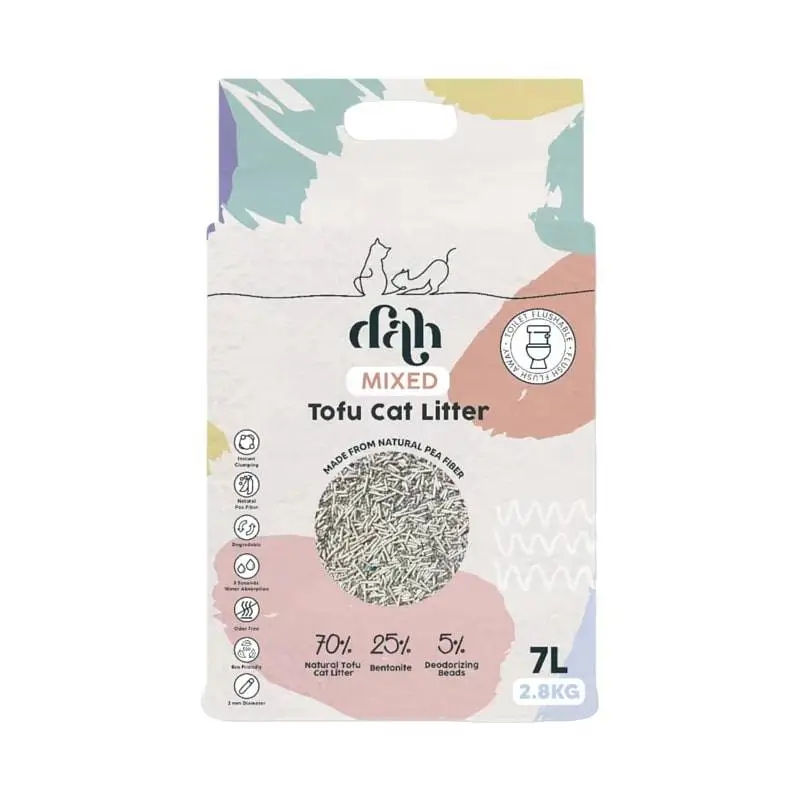 DAH 混合豆腐貓砂 7L-豌豆纖維混合礦土