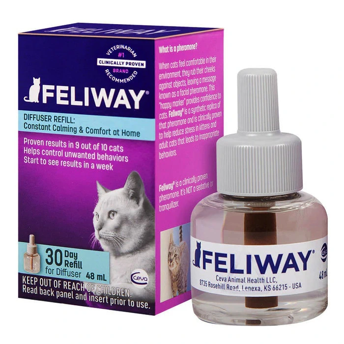 Feliway Classic 原裝行貨 Classic Refill 貓咪費洛蒙情緒安定香薰 (補充裝) 48ml