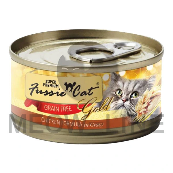 Fussie Cat 隨機金罐肉絲主食