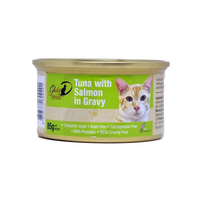 Gold-D Tuna with Salmon Cat Canned 吞拿魚三文魚貓罐頭 85g
