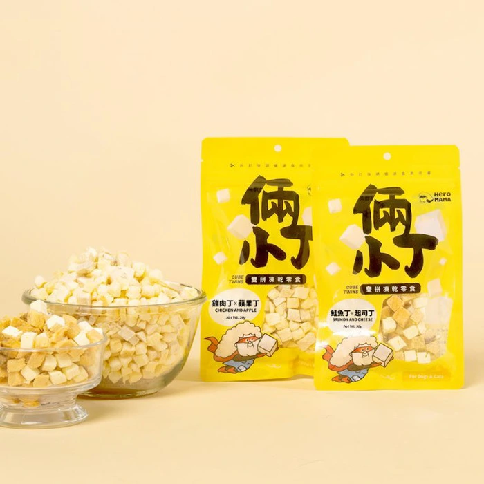 HERO MAMA 倆小丁雙拼凍乾零食 (雞肉 X 富士蘋果)