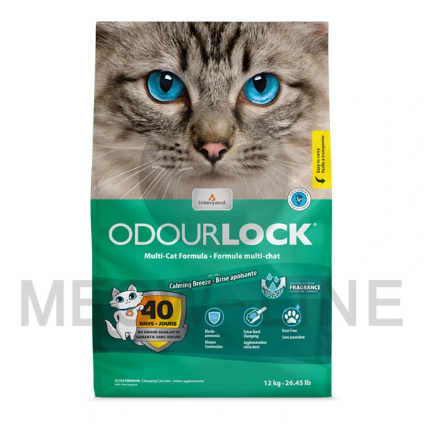 Intersand  Odour Lock 鎖臭40天無塵加拿大貓砂-輕舒淡香(綠) 12KG