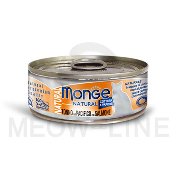 Monge 太平洋吞拿魚三文魚貓罐頭 80g
