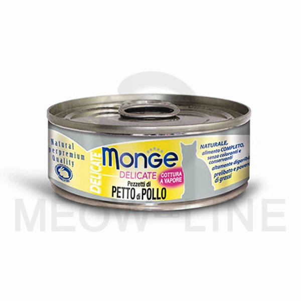 Monge 【肉絲主食罐】鮮雞肉貓罐頭 80g