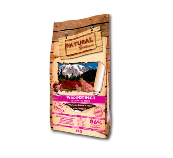 Natural Greatness 野性本能低敏-幼貓, 懷孕貓配方 (雞火雞三文魚味)6kg(細粒頭)