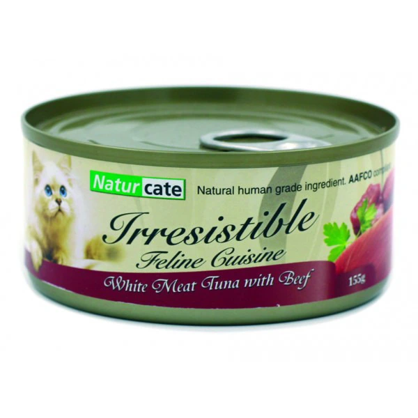 Naturcate 白肉吞拿魚+牛肉 155g