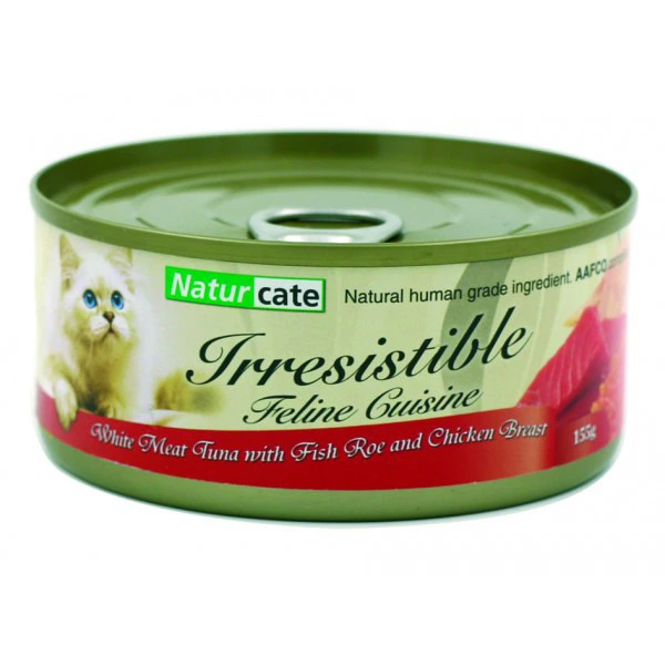 Naturcate 白肉吞拿魚+魚子+雞肉 155g