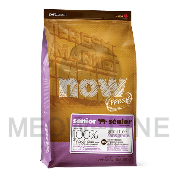 NOW FRESH! 無穀物 老齡 貓糧配方 (火雞,三文魚,鴨肉) 16lb