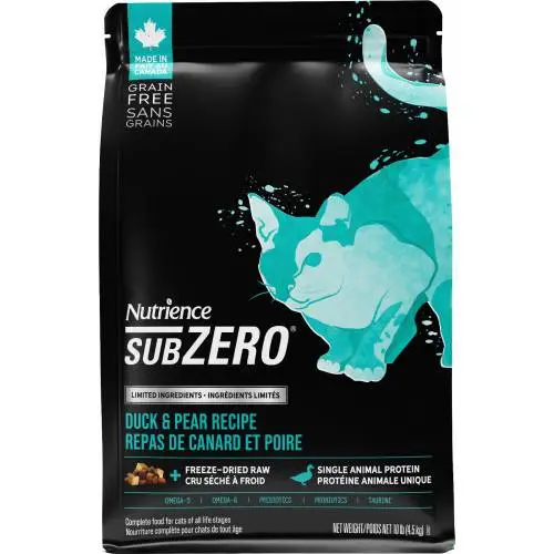 Nutrience 限時折扣 單一蛋白系列 -凍乾鮮鴨肉 無穀物 鴨肉+梨 全貓配方 4磅