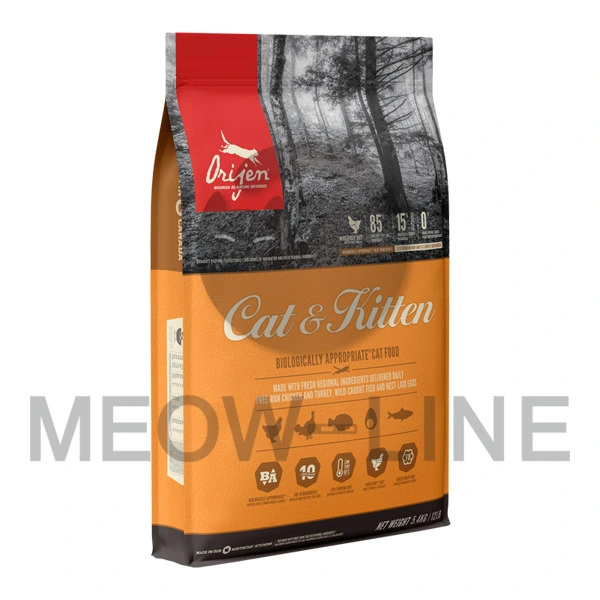 Orijen 行貨有貼紙 Cat + Kitten 無穀物全貓乾糧(雞肉) 5.4kg