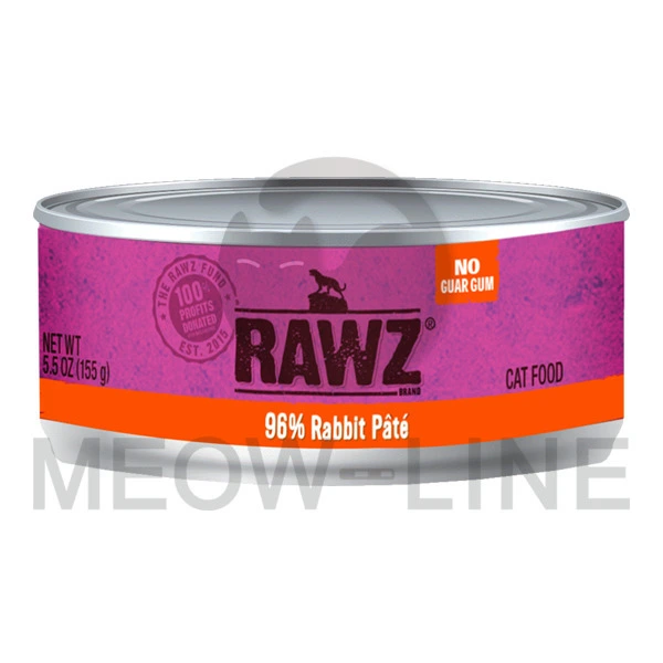 RAWZ 【肉醬系列】兔肉全貓罐頭 155g