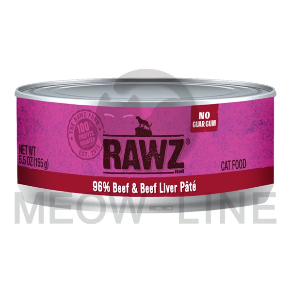 RAWZ 【肉醬系列】牛肉‧牛肝全貓罐頭 155g