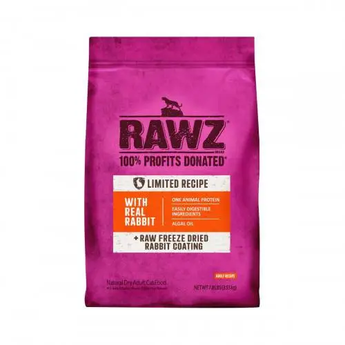 RAWZ 單一動物單白 無穀物 兔肉 全貓糧 7.8lb