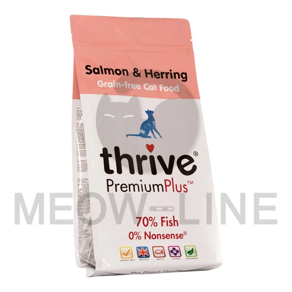 Thrive  Premium Plus 70% Fish 三文魚 + 緋魚 + 無穀物貓乾糧 1.5kg