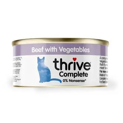 Thrive  Beef with vegetables  整全膳食牛肉+南瓜菜貓罐頭 75g