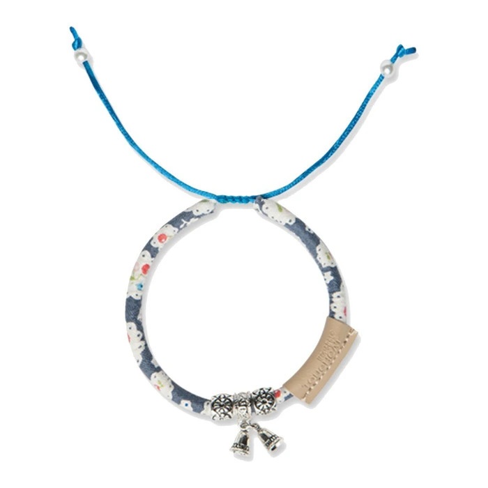 Touchcat 貓咪頸繩 深藍花紋