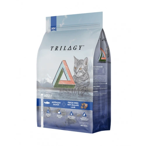 Trilogy 奇境 澳洲三文魚＋5%紐西蘭羊肺凍乾肉粒 無穀全貓糧 (護膚美毛配方) 1.8KG 