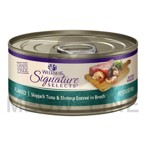 Wellness 【S.S系列】Flaked Skipjack Tuna + Shrimp 鰹魚蝦肉吞拿魚 5.3oz