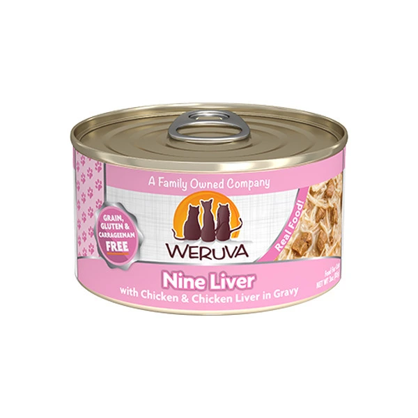 Weruva 經典系列 無骨及去皮雞胸肉、雞肝(淺粉花) 85g