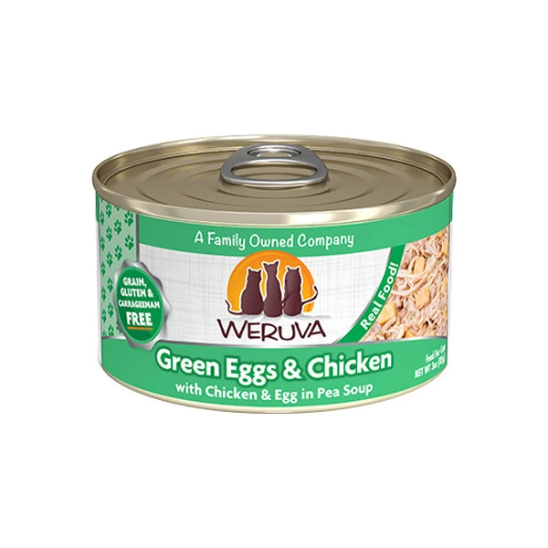 Weruva 經典系列 無骨及去皮雞胸肉、雞蛋、豌豆(淺綠花) 85g