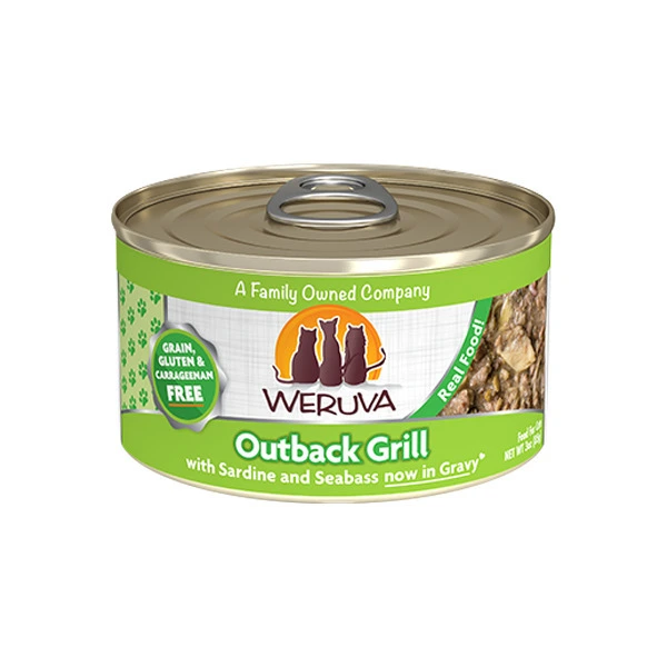 Weruva 經典系列 野生澳洲鰺魚及金目鱸魚(含野生沙甸魚)(綠) 85g