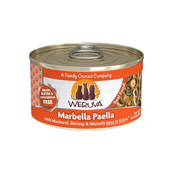 Weruva 經典系列 野生鯖魚、海蝦(含魷魚、青口)(橙) 85g