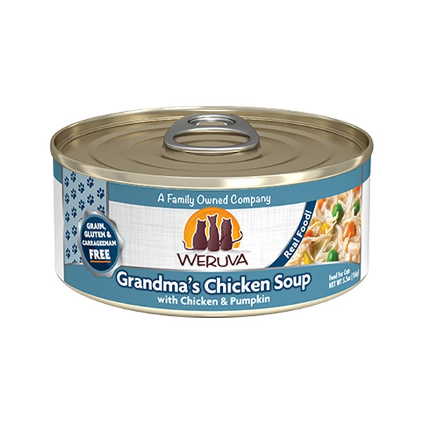 Weruva 經典系列 雞湯、無骨及去皮雞胸肉、南瓜(藍花) 156g