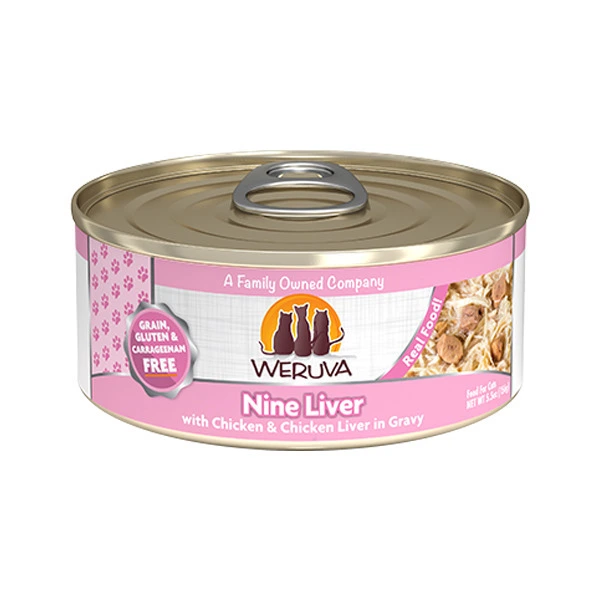 Weruva 經典系列 無骨及去皮雞胸肉、雞肝(淺粉花) 156g