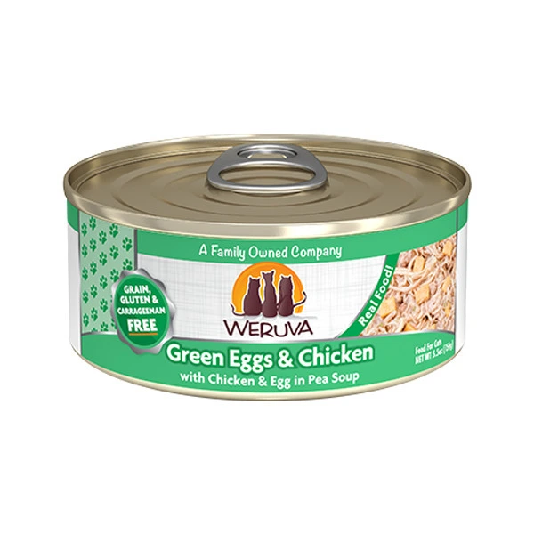 Weruva 經典系列 無骨及去皮雞胸肉、雞蛋、豌豆(淺綠花) 156g