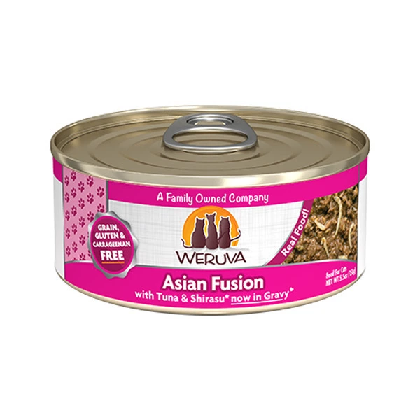 Weruva 經典系列 野生吞拿魚及日本白飯魚(粉紅) 156g