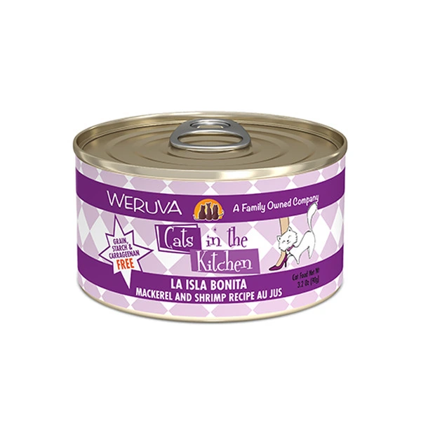 Weruva 廚房系列 鯖魚、蝦、美味肉汁(紫罐) 90g