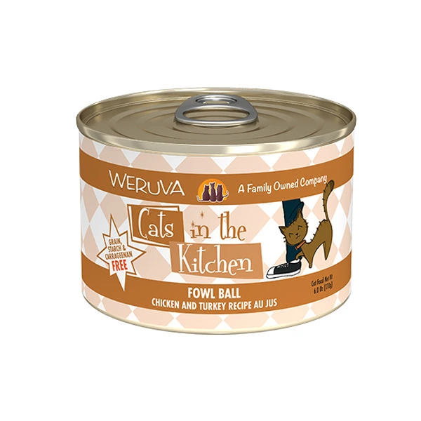 Weruva 廚房系列 雞湯、無骨及去皮雞肉、火雞(橙罐) 170g