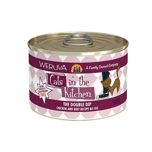 Weruva 廚房系列 雞湯、無骨及去皮雞肉、牛肉(含牛肺)(深紅罐) 170g