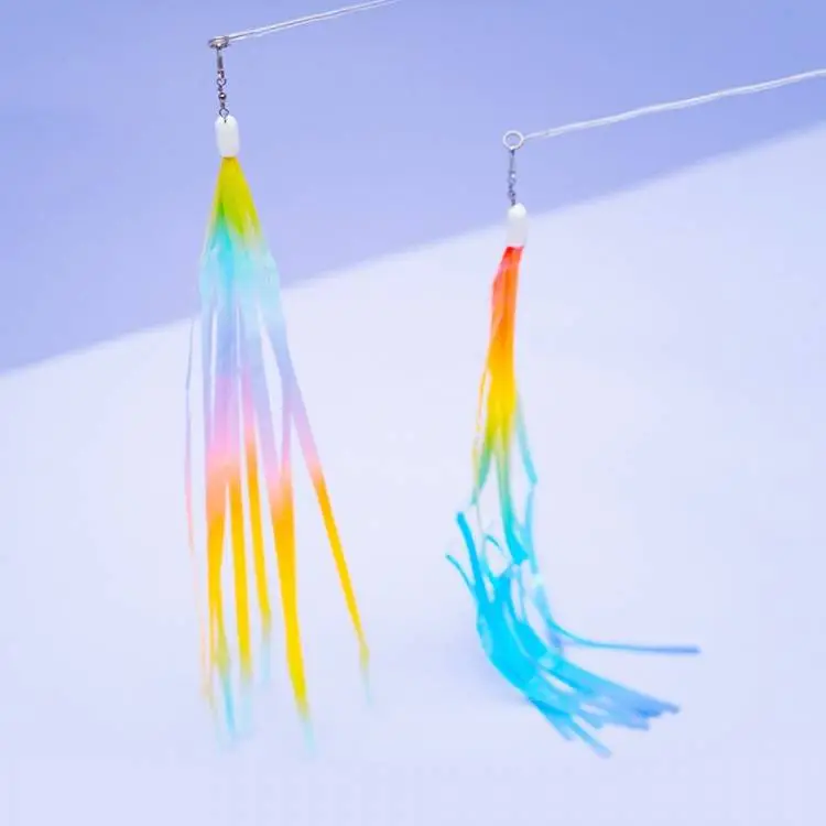 Zooahpet 韓國製- 伸縮彩虹紙逗貓捧 64CM