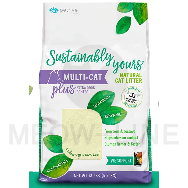 善地球 多貓家庭除臭強化版 - 玉米凝結貓砂 5.9KG