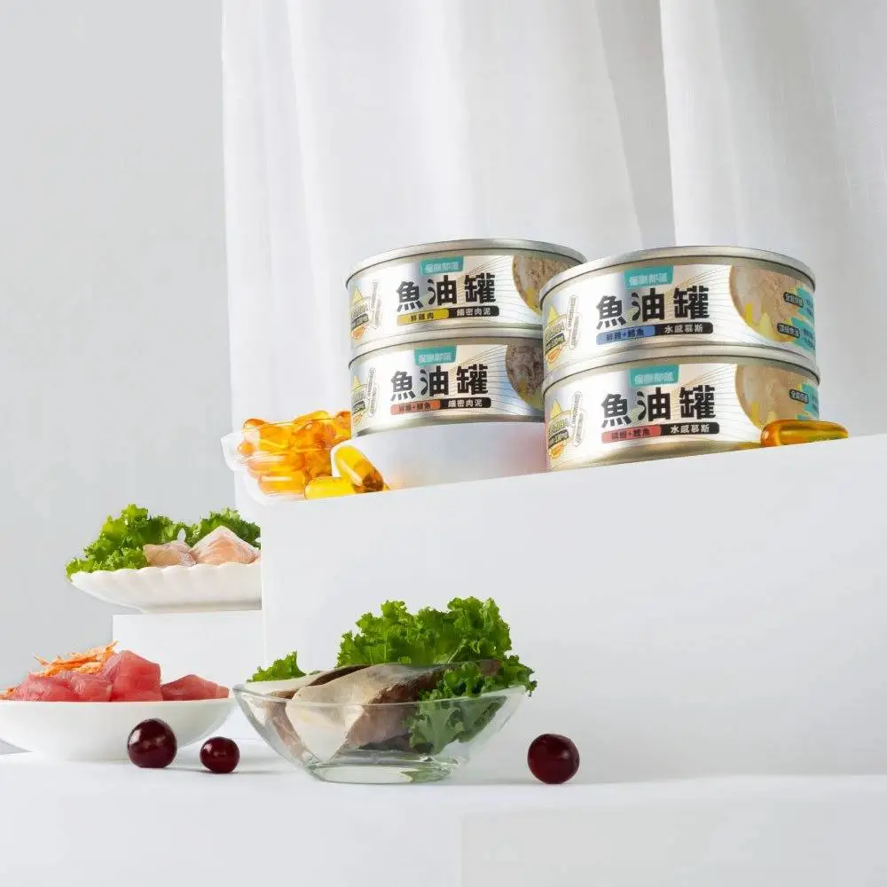 怪獸部落 德國頂級魚油主食罐-磷蝦鰹魚(水感mousse)82g